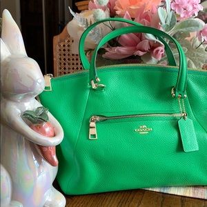 Coach green purse